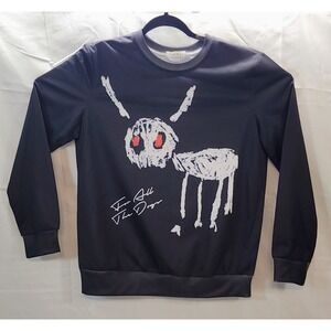 🔥 Drake For All The Dogs Long Sleeve Back Size Large Polyester Shirt Fire 🔥